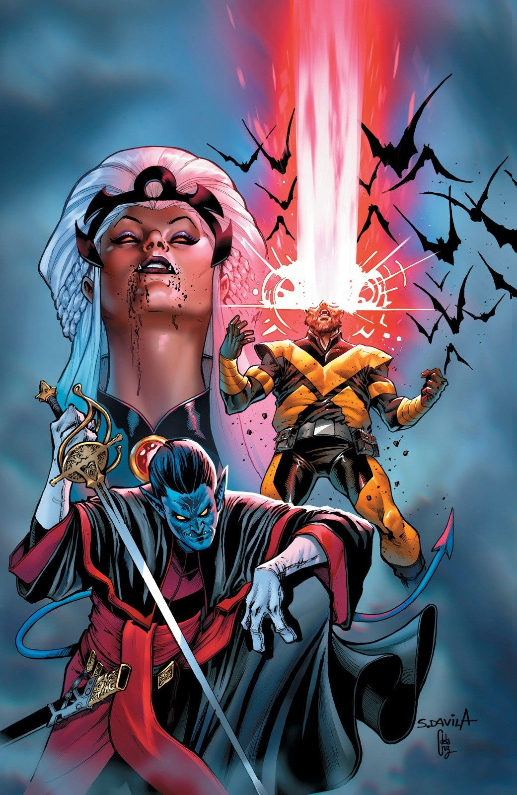 Midnight Spider-Man #1, X-Men #1, Fantastic Four #1 Sergio Davila DUK Virgin Set