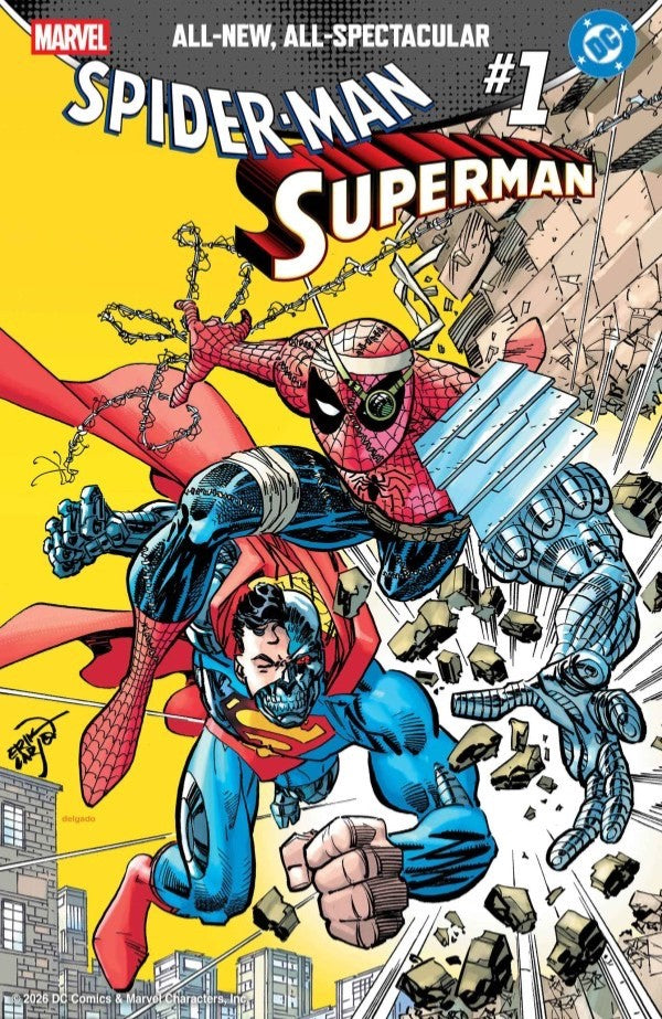 MARVEL/DC: SPIDER-MAN/SUPERMAN #1 ERIK LARSEN VARIANT (PREORDER - 15TH APR) - MARVEL | GOAT COMICS UK