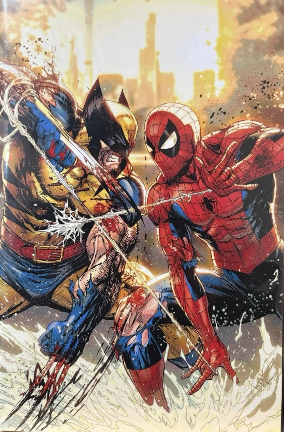 SPIDER-MAN & WOLVERINE #1 TYLER KIRKHAM VIRGIN SDCC 2025 VARIANT - Goat Comics