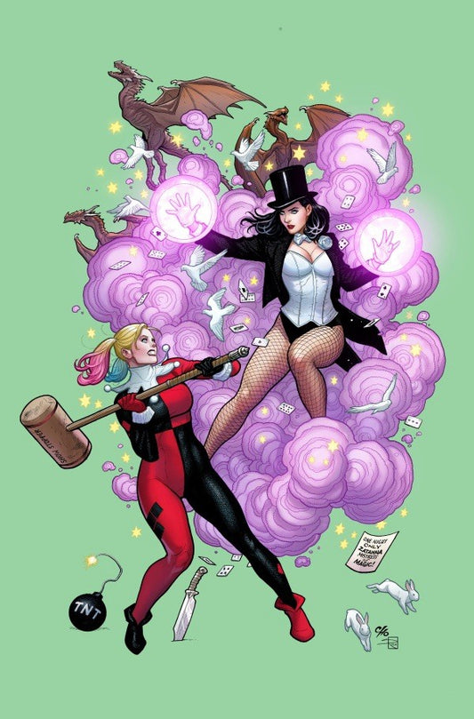 DC K.O.: HARLEY QUINN VS ZATANNA #1 FRANK CHO VARIANT (PREORDER - 17TH DEC)