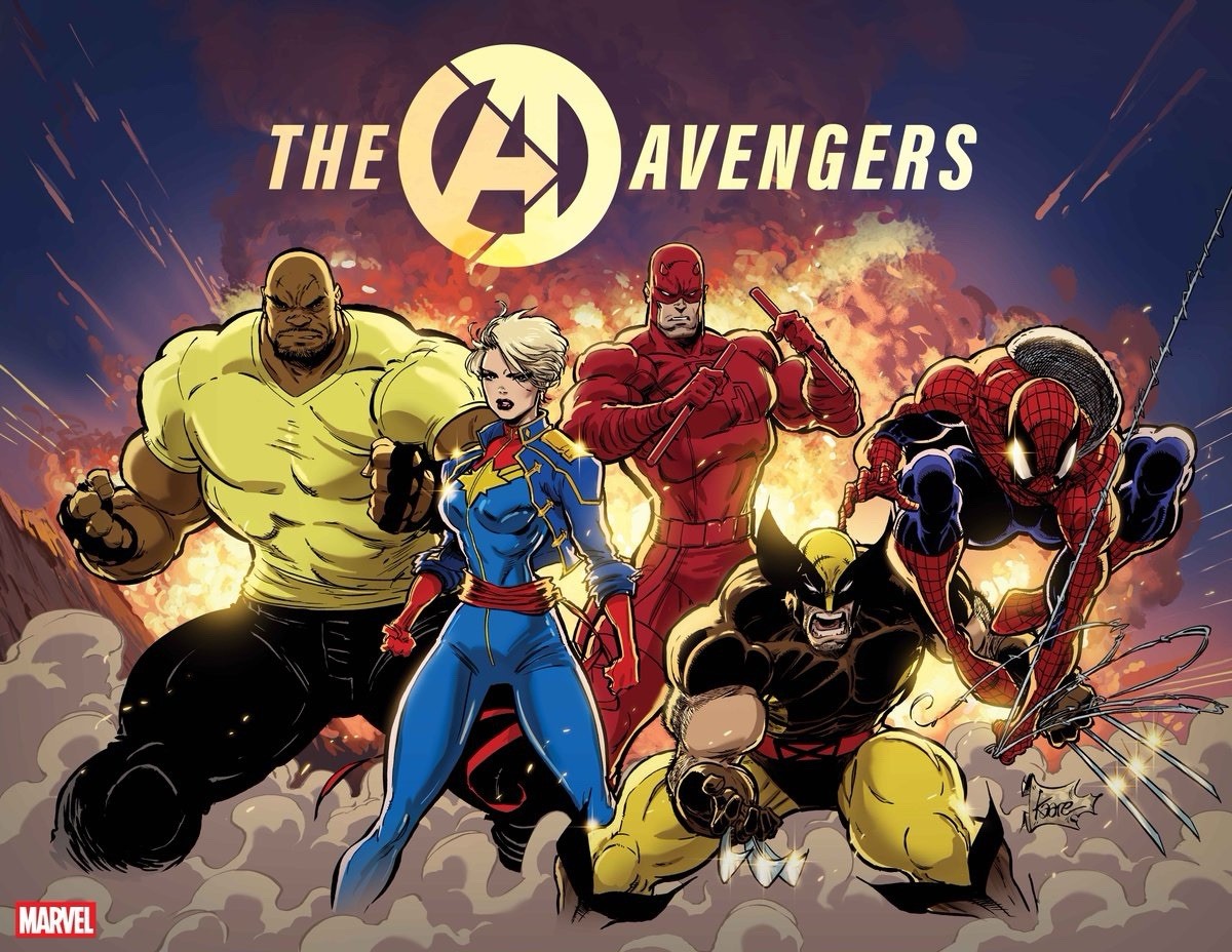 Avengers #1 Kaare Andrews Wraparound Variant (Preorder - 4th Nov) - GOAT Comics