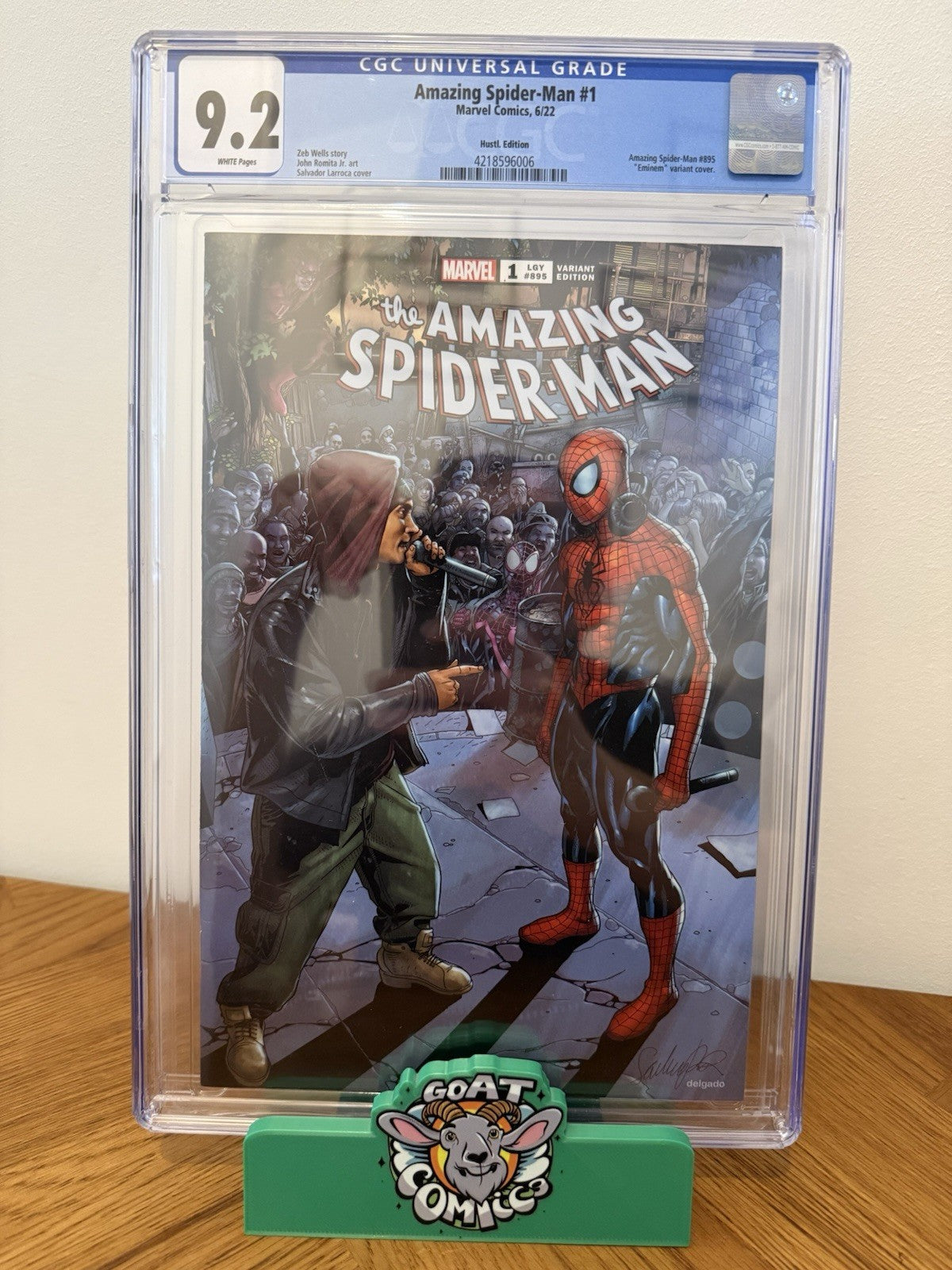 Amazing Spider-Man #1 Eminem Variant Hustl Edition CGC 9.2 - GOAT Comics UK