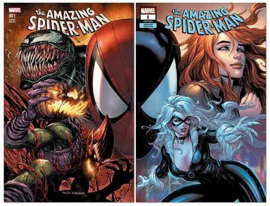 AMAZING SPIDER-MAN #801 & #1 TYLER KIRKHAM CONNECTING SET