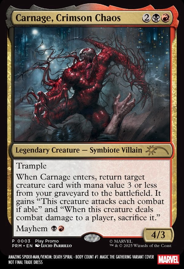 Amazing Spider-Man/Venom: Death Spiral - Body Count #1 Magic: The Gathering Var