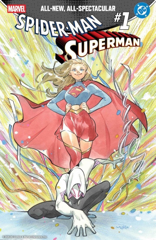 MARVEL/DC: SPIDER-MAN/SUPERMAN #1 PEACH MOMOKO VARIANT (PREORDER - 15TH APR) - MARVEL | GOAT COMICS UK