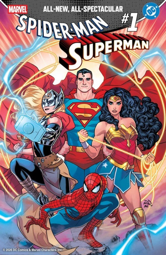 MARVEL/DC: SPIDER-MAN/SUPERMAN #1 RUSSELL DAUTERMAN VARIANT (PREORDER - 15TH APR) - MARVEL | GOAT COMICS UK
